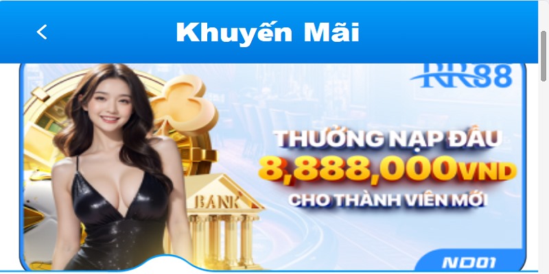 Chương trình nạp đầu hấp dẫn dành cho tân thủ